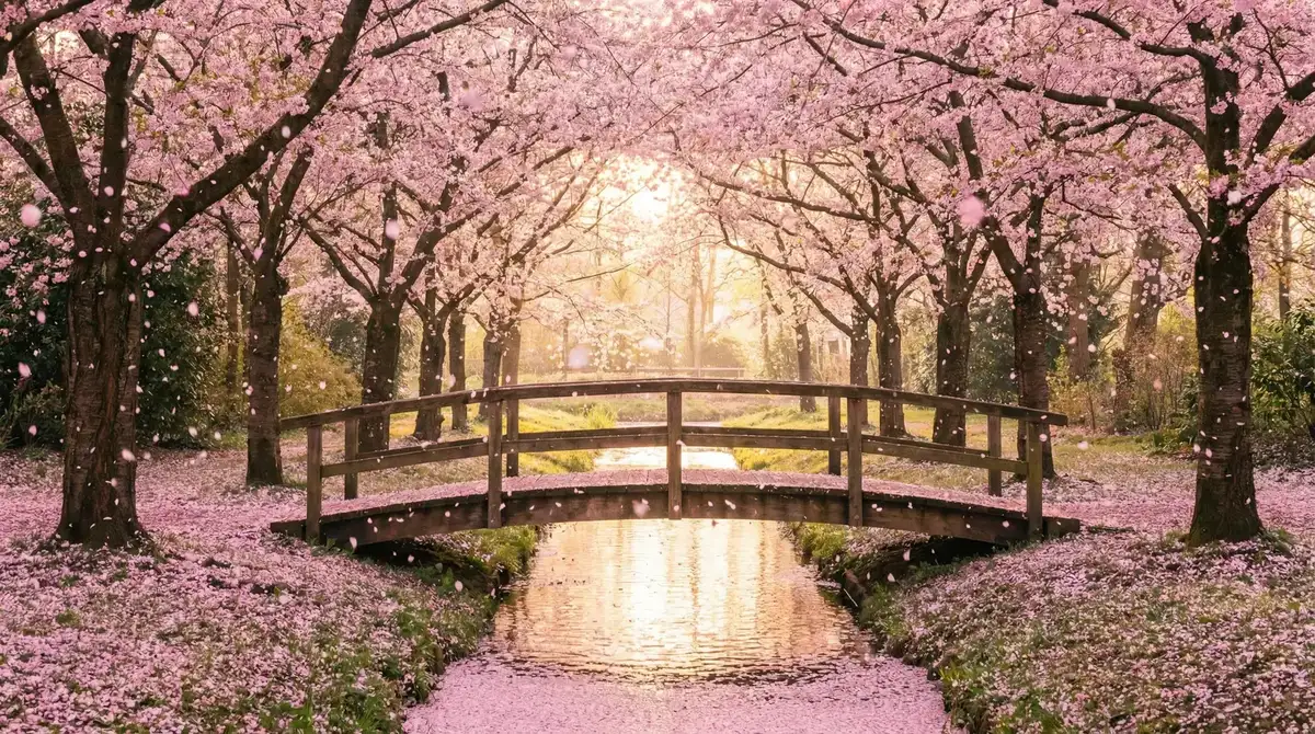 樱花桥畔 - 镜的连招是什么 唯美风景
